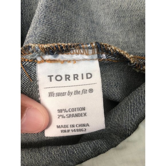 Torrid Women's Jean Jacket size 14/16 - Picture 5 of 7